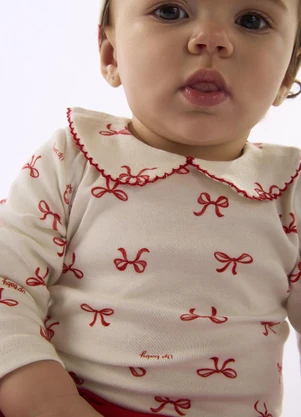 Up Baby - Conjunto Body e Calça Vermelho - UP BABY