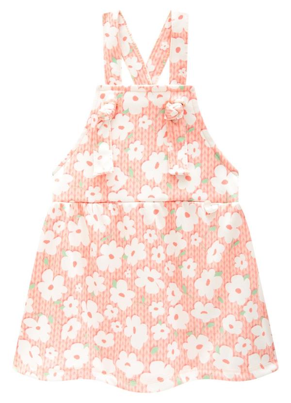 Marlan - Conjunto Body e Salopete Tricot Floral Rosa 4