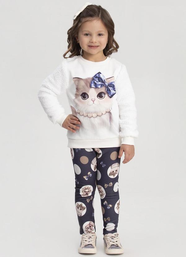 Alakazoo - Conjunto Calça e Blusão Pelo Carneirinho Azul