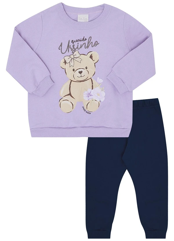 Pulla Bulla - Conjunto Calça Moletom Roxo 2
