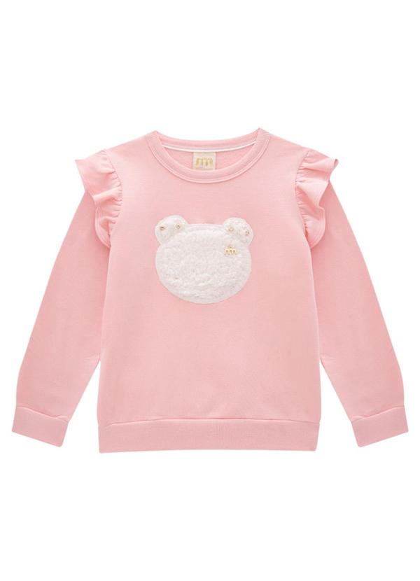 Milli e Nina - Conjunto Camisa Tricoline e Salopete Rosa 2