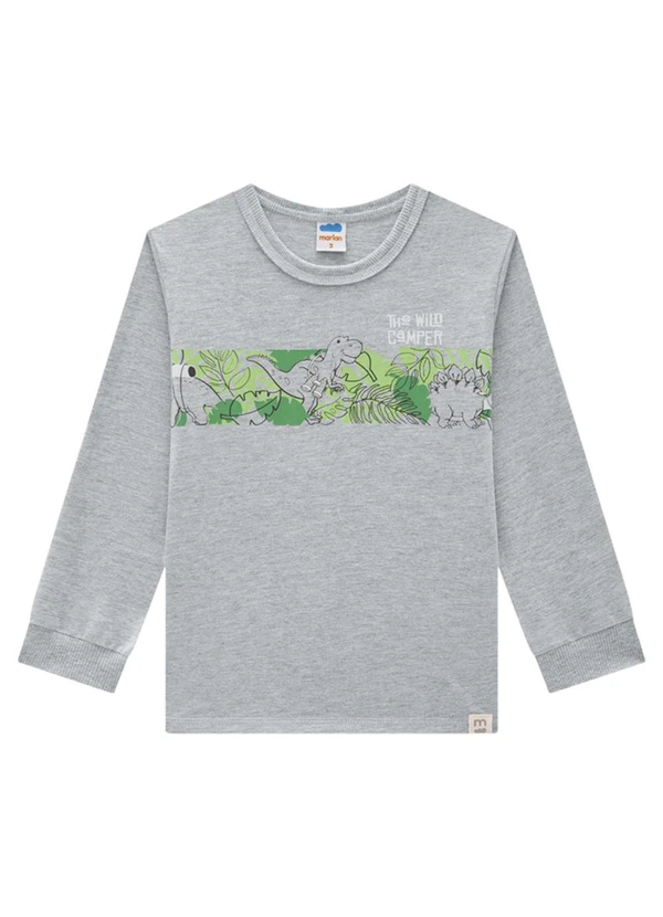 Marlan - Conjunto Camiseta e Calça em Moletinho Cinza 3