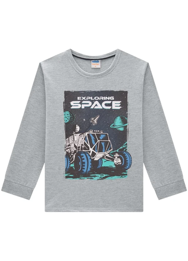 Marlan - Conjunto Camiseta e Calça em Moletinho Cinza 2