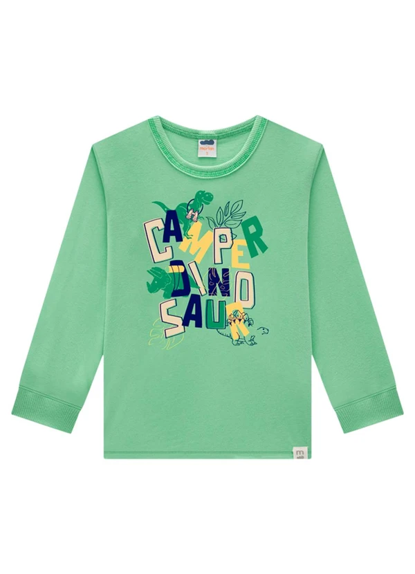 Marlan - Conjunto Camiseta e Calça em Moletinho Verde 2