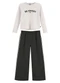 Malwee Kids - Conjunto Canelado Be Sweet Branco - variação: Branco