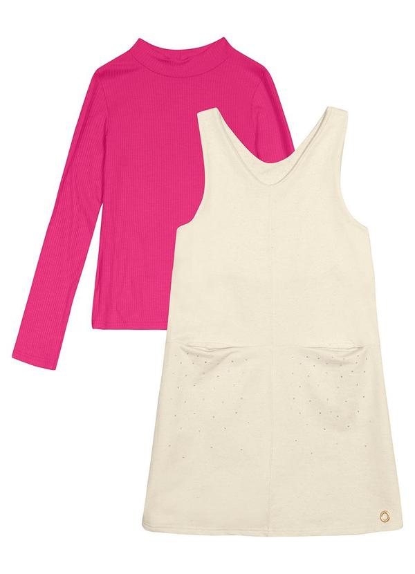 Carinhoso - Conjunto Canelado Menina Rosa