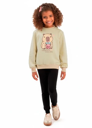 Duduka - Conjunto Capybara With Love Bege - DUDUKA