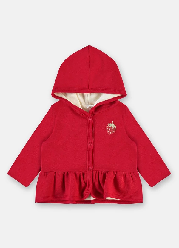 Up Baby - Conjunto Cardigan Calça Vermelho 4