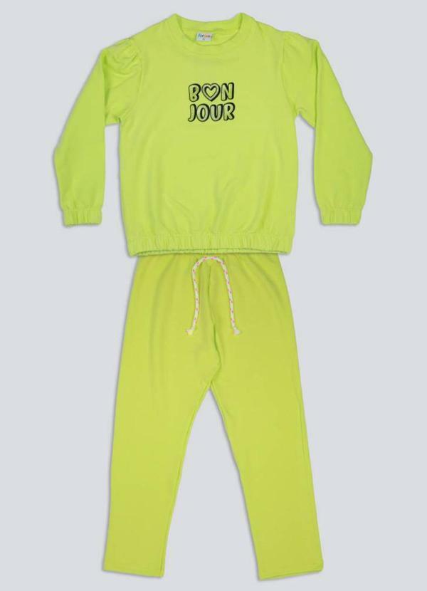 Fakini Kids - Conjunto Casaco e Calca Verde