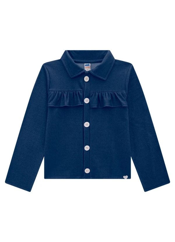 Marlan - Conjunto Casaco e Legging Jeans Azul 2