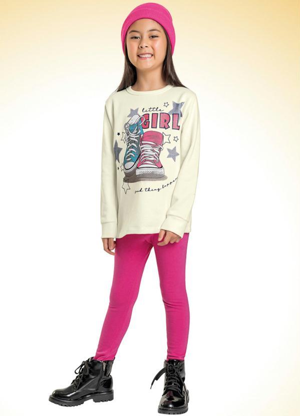 For Fun - Conjunto Casaco e Legging Rosa