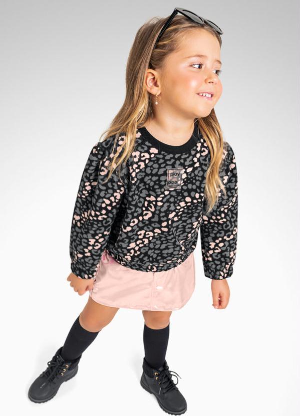 Playground - Conjunto Casaco e Short Saia Preto