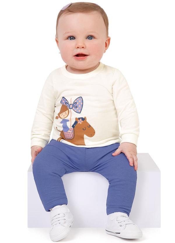 Malwee Kids - Conjunto Cavalinho Saruel Bege