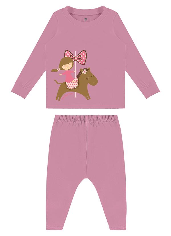 Malwee Kids - Conjunto Cavalinho Saruel Rosa