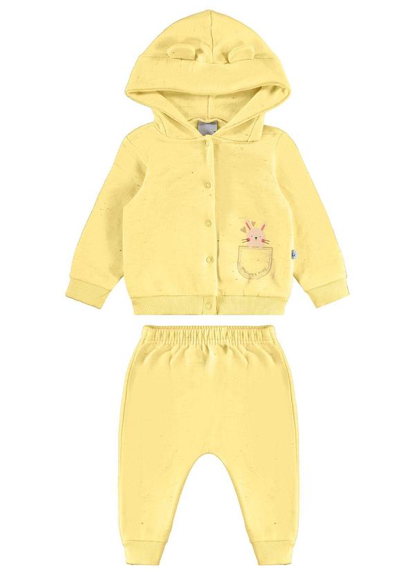 Malwee Kids - Conjunto Coelhinho em Botonê Amarelo 1