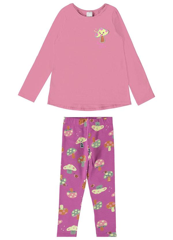 Malwee Kids - Conjunto Cogumelos Menina Rosa