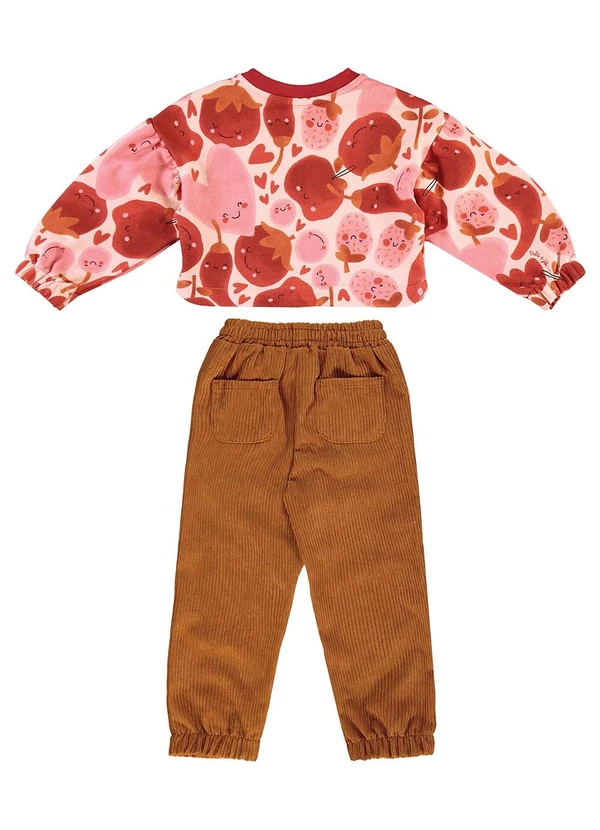 Três e Já - Conjunto com Blusão e Calça Bege 3