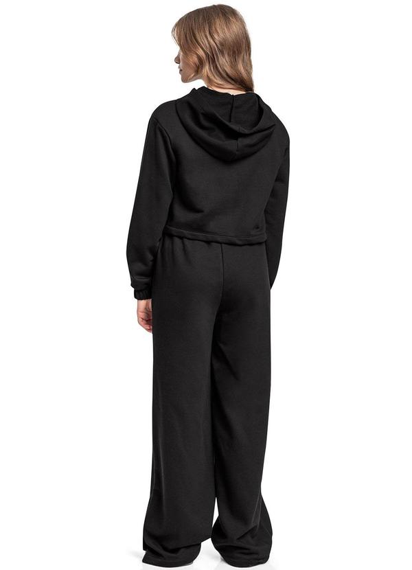 Gloss - Conjunto com Blusão e Calça Wide Leg Preto 2