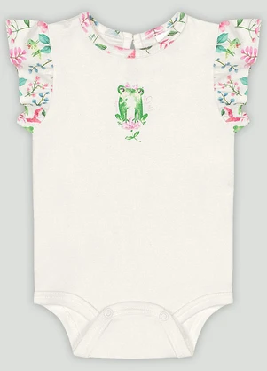 Conjunto com Body e Calça Up Baby Branco - UP BABY