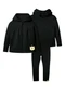 Malwee Kids - Conjunto com Bordado de Urso Rosa Claro - variação: Preto