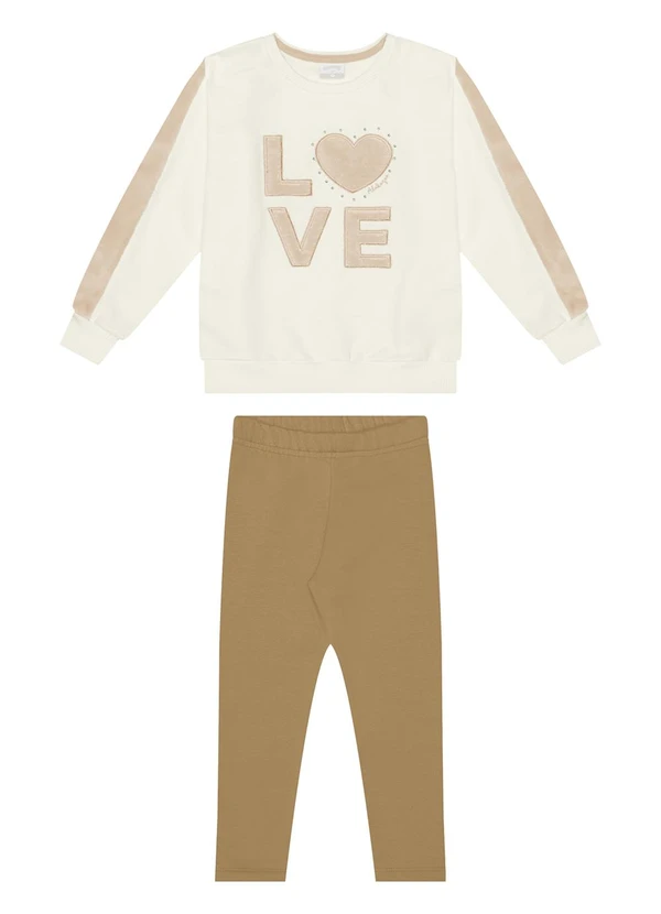 Alakazoo - Conjunto com Bordado em Pelo Fluffy Branco 2