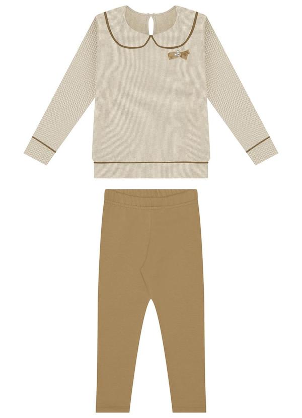 Alakazoo - Conjunto com Calça e Blusão Bege 1