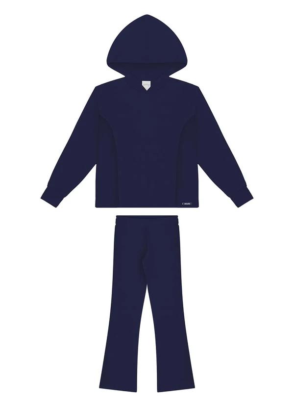 Alakazoo - Conjunto com Calça e Blusão com Capuz Azul 2