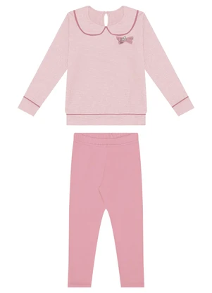Alakazoo - Conjunto com Calça e Blusão Rosa - ALAKAZOO