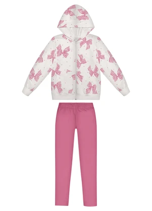 Alakazoo - Conjunto com Calça e Jaqueta com Capuz Rosa - ALAKAZOO