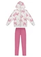 Alakazoo - Conjunto com Calça e Jaqueta com Capuz Rosa - variação: Rosa