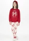 Alakazoo - Conjunto com Calça Legging e Blusão Vermelho - variação: Vermelho