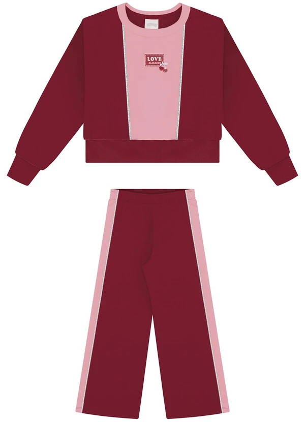 Alakazoo - Conjunto com Filetes em Lurex Vermelho 2