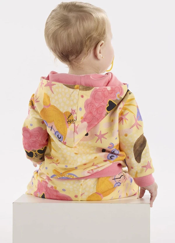 Três e Já - Conjunto com Jaqueta e Calça Amarelo 2