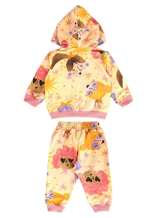 Três e Já - Conjunto com Jaqueta e Calça Amarelo 4