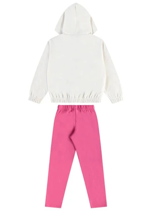 Guloseima - Conjunto com Jaqueta e Legging Branco - GULOSEIMA