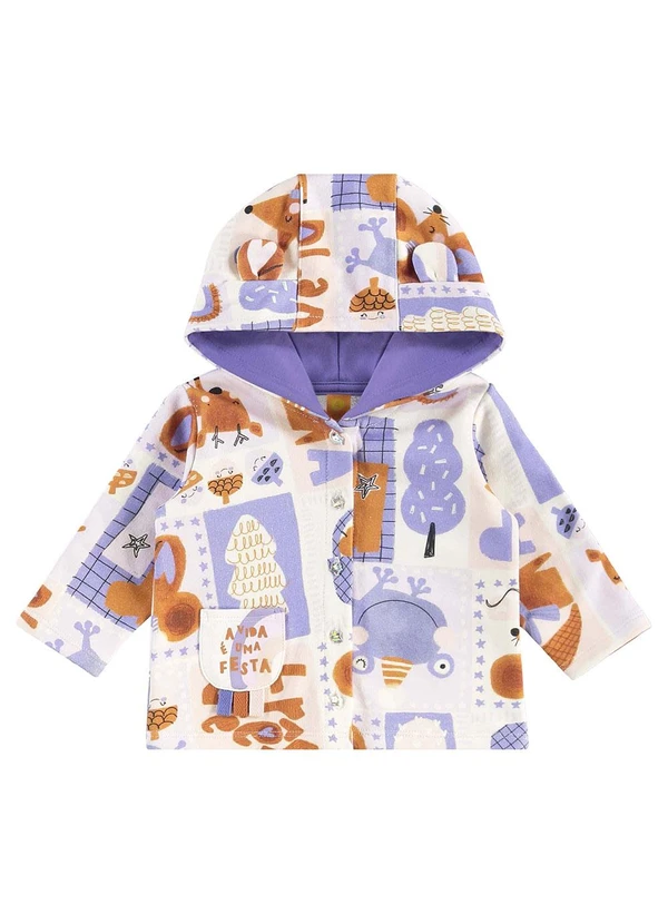 Três e Já - Conjunto com Macacão e Jaqueta Bege 5