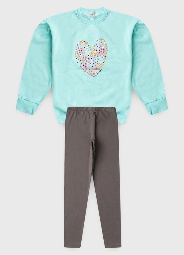 Vida Costeira - Conjunto com Manga Bufante e Coração Azul 4