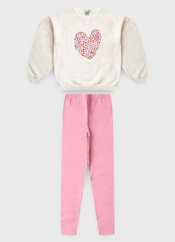 Vida Costeira - Conjunto com Manga Bufante e Coração Off White 4