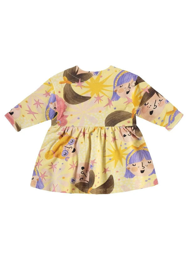 Três e Já - Conjunto com Vestido e Calça Amarelo 5