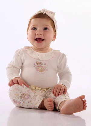 Up Baby - Conjunto Comfy Suedine Branco - UP BABY