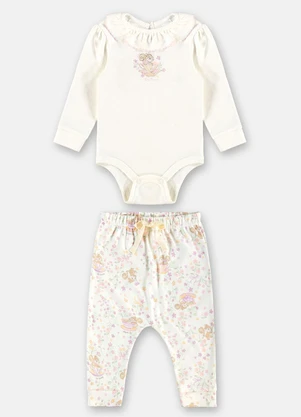 Up Baby - Conjunto Comfy Suedine Branco - UP BABY