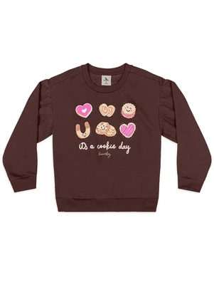 Quimby - Conjunto Cookie Mood Felpado Marrom - QUIMBY