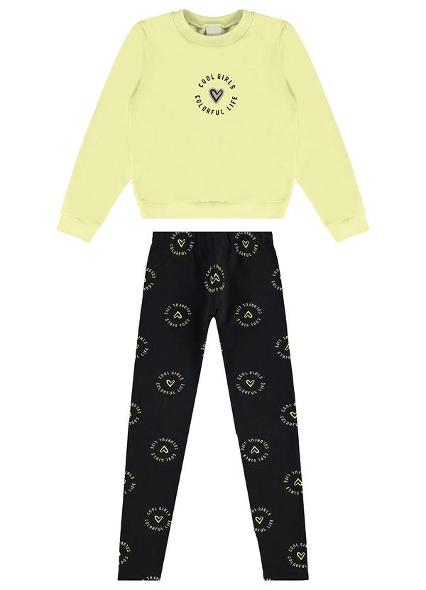 Malwee Kids - Conjunto Cool Girls em Moletom Amarelo 2