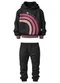 Malwee Kids - Conjunto Coração com Paetê Verde Água - variação: Preto
