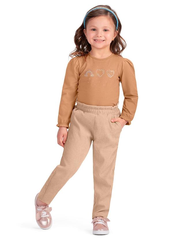 Alenice - Conjunto Coração Menina Marrom