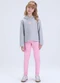 Vida Costeira - Conjunto Cropped Coração e Legging Cirrê  Mescla - variação: Mescla