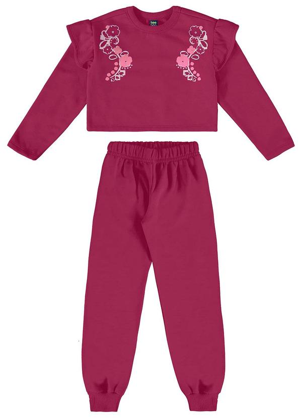 Bee Loop - Conjunto Cropped e Calça Rosa