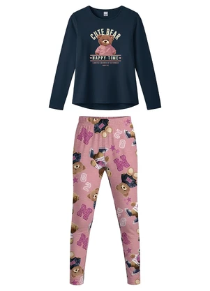 Malwee Kids - Conjunto Cute Bear Azul Marinho - MALWEE KIDS