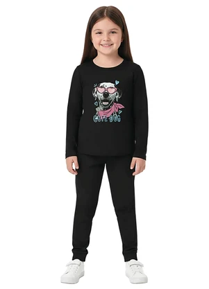 Malwee Kids - Conjunto Cute Dog Preto - MALWEE KIDS
