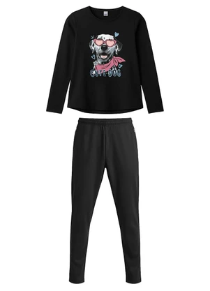 Malwee Kids - Conjunto Cute Dog Preto - MALWEE KIDS